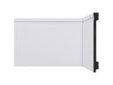 Ver imagem 1 de Rodape de Poliestireno 15cm Branco B154 Massa Escura Frisado - Santa Luzia