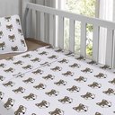 Ver imagem 3 de Jogo de Cama Tecebem Malha Berço Estampado Dori 3 Peças Duna