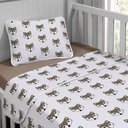 Ver imagem 1 de Jogo de Cama Tecebem Malha Berço Estampado Dori 3 Peças Duna