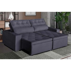 Sofá Áustria 3 Lugares 1,80 Cm - de Casa Décor e Estofados.