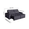 Sofá Áustria 3 Lugares 1,80 Cm - de Casa Décor e Estofados. - 2