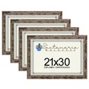 Ver imagem 1 de Kit 4 Molduras Porta Diploma Certificado A4 21x30 Marrom