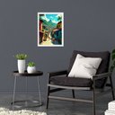 Ver imagem 1 de Quadro Decorativo Rio de Janeiro - Favela 33x24cm:moldura Preta