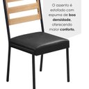 Ver imagem 6 de Cadeiras para Sala de Jantar 4 Unidades Londres Preto