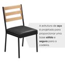 Ver imagem 7 de Cadeiras para Sala de Jantar 4 Unidades Londres Preto