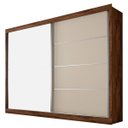 Ver imagem 3 de Guarda Roupa Casal com Espelho 2 Portas 4 Gavetas - Verona-braúna - Made Marcs