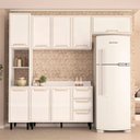 Ver imagem 1 de Cozinha Completa Amara 8 Portas 3 Gavetas 40250090 Branco - Politorno