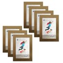 Ver imagem 1 de Kit 7 Molduras Porta Retrato 10X15 Dourado