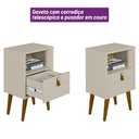 Ver imagem 5 de Cabeceira Ripada Casal Queen com 2 Mesas Búzios Laranjeiras Linea Brasil - carvalho/off White