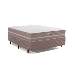 Conjunto Casal Box Sommier + Colchão Livorno 1,38x1,88 Molas Maxspring Herval - 1