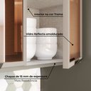 Ver imagem 6 de Cozinha Compacta Connect 10 Portas 2 Gavetas 100% MDF com Vidro Reflecta Duna/Cristal - Henn