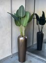 Ver imagem 1 de Vaso Fibra de Vidro Florida m 80cm Decorativo Bronze Brilho