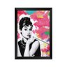 Quadro Decorativo Audrey Hepburn Colors com acrílico eA4 - 1