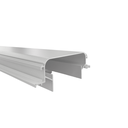 Ver imagem 1 de Perfil de Led Aluminio Embutir Gesso Luz Indireta no Frame P/ Duas Fitas 1 Metro