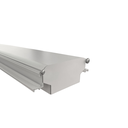 Ver imagem 2 de Perfil de Led Aluminio Embutir Gesso Luz Indireta no Frame P/ Duas Fitas 1 Metro