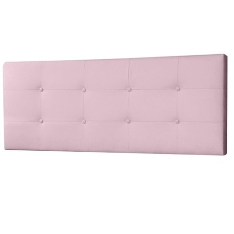 Cabeceira Painel Queen 1,60m Berlim Suede Rosa Bebê Sky Mobile