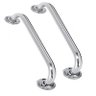 Alça Apoio Barra Inox Kit 2 Uni 50cm Acessibilidade Cadeirante Idoso Deficiente Banheiro - 1