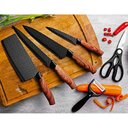 Ver imagem 2 de Jogo de Facas Normandia 6 Peças Antiaderente Cutelo Tesoura