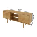 Ver imagem 5 de Rack Para Tv 55'' 2 Portas R1464 Natural Natural