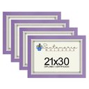 Ver imagem 1 de Kit 4 Molduras Porta Diploma Certificado A4 21x30 Lilás