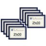 Kit 8 Molduras Porta Diploma Certificado A4 21x30 Azul - 1