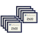 Ver imagem 1 de Kit 8 Molduras Porta Diploma Certificado A4 21x30 Azul