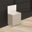 Ver imagem 1 de Balcão para Cozinha Ambiente Art Vanilla com Tampo Painel 80cm Travertino – Kits Paraná