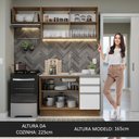 Ver imagem 7 de Armário de Cozinha Compacta 180cm Rustic/Branco Glamy Madesa 09