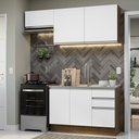 Ver imagem 1 de Armário de Cozinha Compacta 180cm Rustic/Branco Glamy Madesa 09