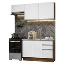 Ver imagem 3 de Armário de Cozinha Compacta 180cm Rustic/Branco Glamy Madesa 09