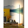 Luminária Chão Slim Linear Perfil de Alumínio e Acrílico para Fita Led 95cm de Altura -preta - 4