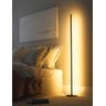 Luminária Chão Slim Linear Perfil de Alumínio e Acrílico para Fita Led 95cm de Altura -preta - 2