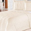 Ver imagem 2 de Kit Cobre Leito Queen Pratic Rosas 03 Peças Palha - Enxovais Aquarela