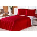 Ver imagem 1 de Kit Cobre Leito Queen Pratic Rosas 03 Peças Vermelho - Enxovais Aquarela