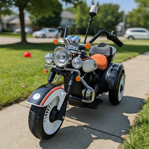 Moto Elétrica Infantil 12v Chopper Sirene