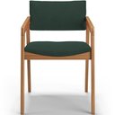 Ver imagem 4 de Kit 06 Cadeiras para Sala de Jantar Estar Living Giorgia B04 Suede Verde Musgo