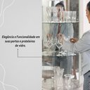 Ver imagem 6 de Cristaleira com Espelho Led 4 Portas 2 Gavetas Moss - Calacata/off White