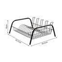 Ver imagem 4 de Kit 2 Escorredores de Louças Cama Isabela com Porta Copos Preto