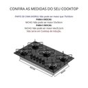 Ver imagem 5 de Balcão para Cooktop Elisa 5 Bocas - Savana/off White
