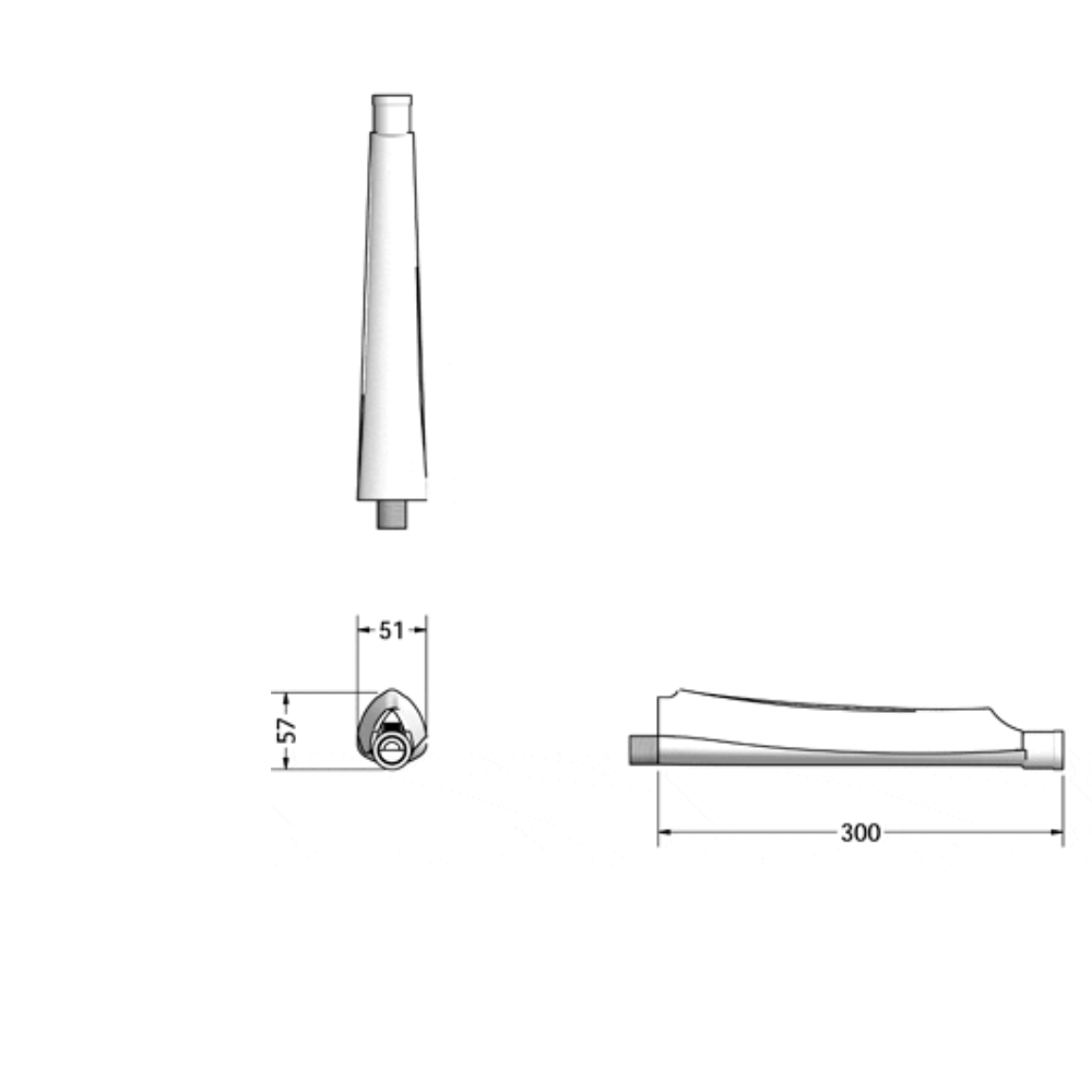 Cano para Chuveiro e Duchas Monocano Cromado - Lorenzetti - 4
