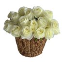 Ver imagem 4 de Kit com 12 Rosas Artificiais Brancas Elegantes e Realistas Premium