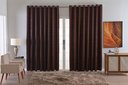 Ver imagem 1 de Cortina Jacquard Luxo em Tecido Semi Blackout Sala 2,70x1,80:marrom