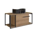 Ver imagem 4 de Gabinete Suspenso para Banheiro 80cm P1019 Mel com Cuba Berlin Preta