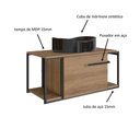 Ver imagem 5 de Gabinete Suspenso para Banheiro 80cm P1019 Mel com Cuba Berlin Preta