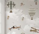 Ver imagem 5 de Papel de parede balãozinho aviãozinho infantil para quarto de bebê M² PP61