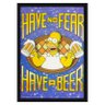 Quadro 3D Homer Simpson Não Tenha Medo, Beba uma Cerveja 50x70cm - 1