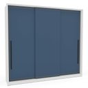 Ver imagem 4 de Guarda Roupa Casal 220cm com 3 Portas de Correr e 4 Gavetas 240837 Valência Politorno Móveis