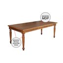 Ver imagem 3 de Conjunto Jantar Mesa Franscisca 270x100 Madeira Maciça com 10 Cadeiras Ripada Confort Castanho