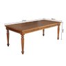 Conjunto Jantar Mesa Franscisca 270x100 Madeira Maciça com 10 Cadeiras Ripada Confort Castanho - 5