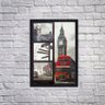 Quadro 3D Alguns Pontos Turísticos de Londres Inglaterra 50x70cm - 2